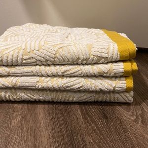 West Elm organic dashed lines sculpted linens